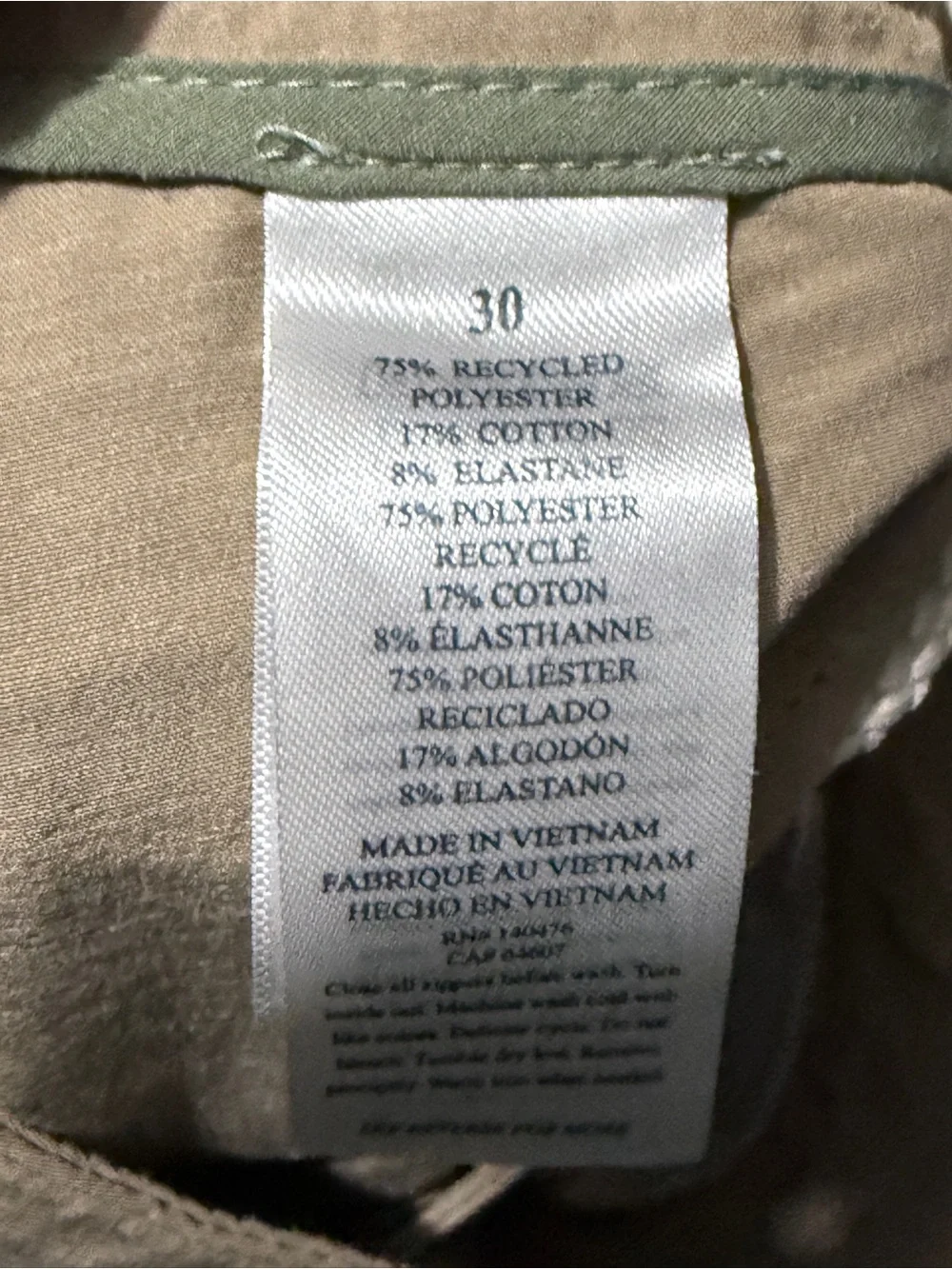 Faherty All Day Shorts Men's 30 Tan High Rise Everyday Casual Wear